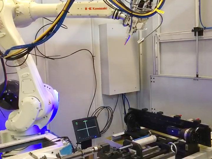 Robot laser welding new Hongtai project