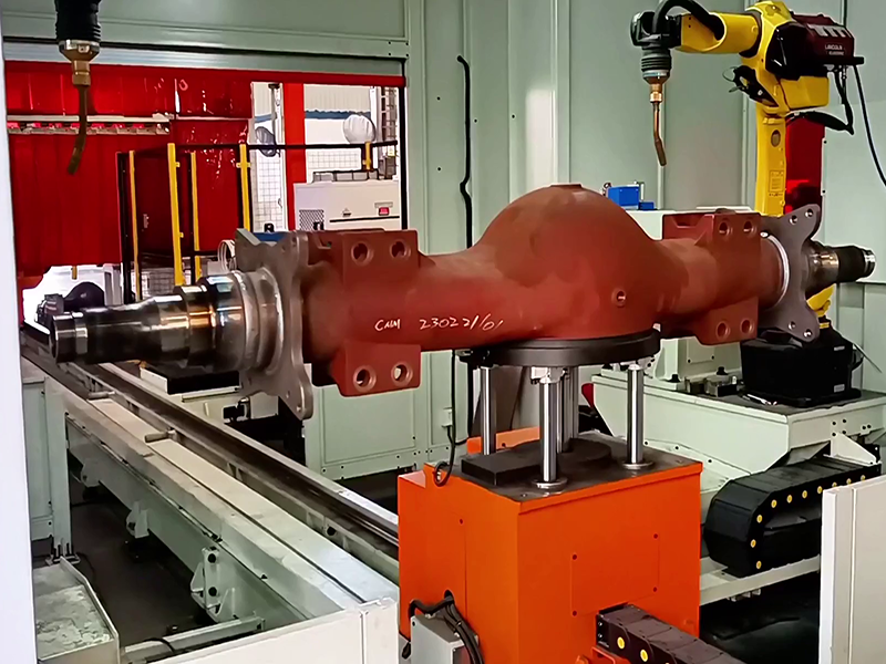 Welding on the axle tubing